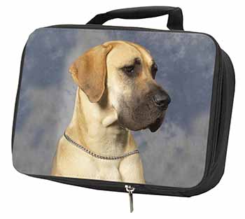 Fawn Great Dane Black Insulated School Lunch Box/Picnic Bag