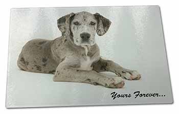 Large Glass Cutting Chopping Board Great Dane Dog 