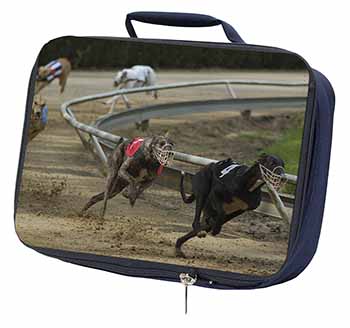 Greyhound Dog Racing Navy Insulated School Lunch Box/Picnic Bag