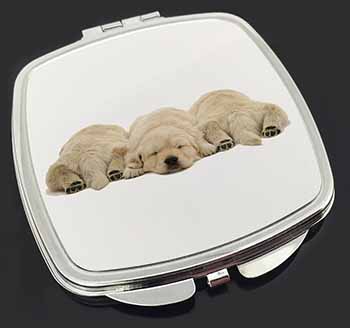 Golden Retriever Puppies Make-Up Compact Mirror