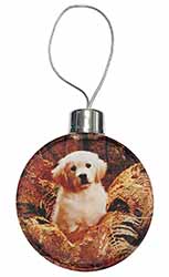 Golden Retriever Puppy Christmas Bauble