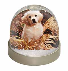 Golden Retriever Puppy Snow Globe Photo Waterball