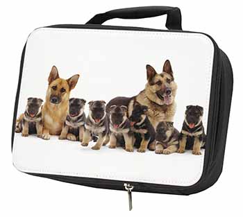 German Shepherd Dogs Black Insulated School Lunch Box/Picnic Bag