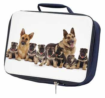 German Shepherd Dogs Navy Insulated School Lunch Box/Picnic Bag