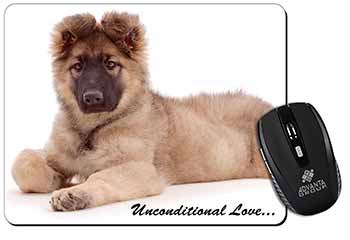 German Shepherd With Love Computer Mouse Mat