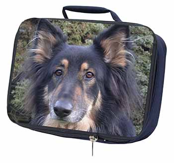 Tri-Colour German Shepherd Navy Insulated School Lunch Box/Picnic Bag