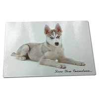 Large Glass Cutting Chopping Board Husky 