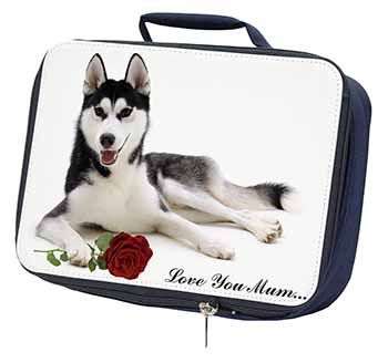 Husky with Rose 