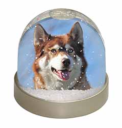 Red Husky Dog Photo Snow Globe Waterball