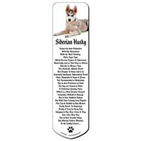 Siberian Husky Bookmark, Book mark, Printed full colour