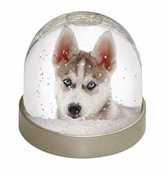 Siberian Husky Snow Globe Photo Waterball