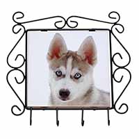 Siberian Husky Wrought Iron Key Holder Hooks