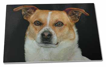 Large Glass Cutting Chopping Board Jack Russell Terrier Dog