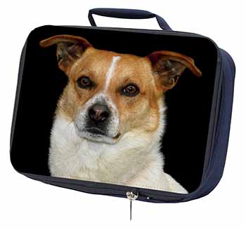 Jack Russell Terrier Dog Navy Insulated School Lunch Box/Picnic Bag