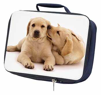 Yellow Labrador Dogs Navy Insulated School Lunch Box/Picnic Bag