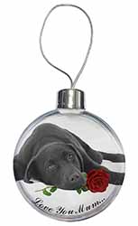 Labrador with Rose 