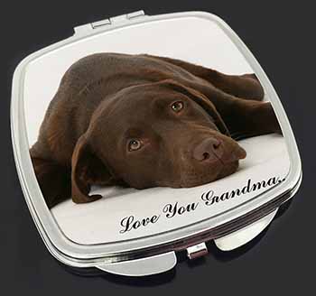 Chocolate Labrador Grandma Make-Up Compact Mirror