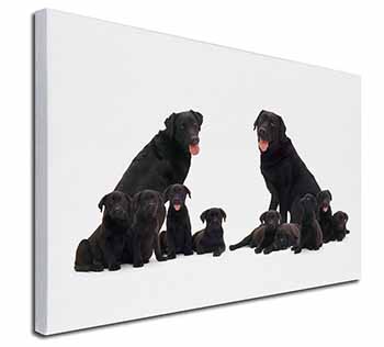 Black Labradors Canvas X-Large 30"x20" Wall Art Print