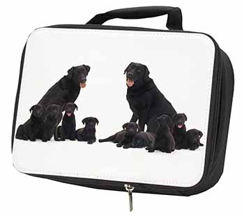 Black Labradors Black Insulated School Lunch Box/Picnic Bag