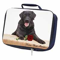 Black Lab with Rose 