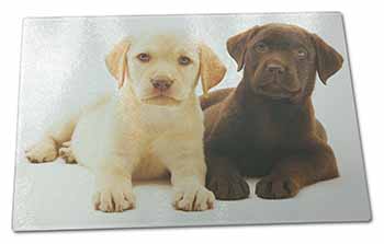 Large Glass Cutting Chopping Board Labrador Puppy Dogs