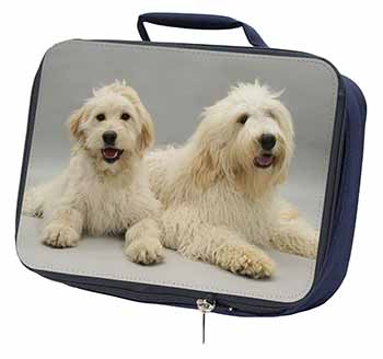 Labradoodle Dog Navy Insulated School Lunch Box/Picnic Bag