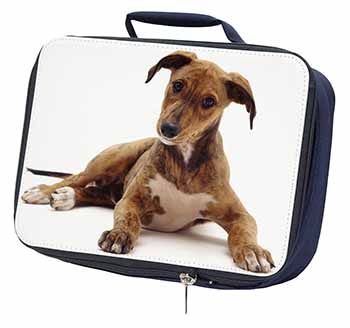 Lurcher Dog Navy Insulated School Lunch Box/Picnic Bag