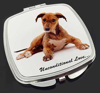 Lurcher Dog-With Love Make-Up Compact Mirror