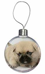 Pugzu Dog Christmas Bauble