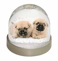 Pugzu Dog Snow Globe Photo Waterball