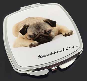 Pug Dog-With Love Make-Up Compact Mirror