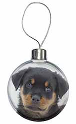 Rottweiler Puppies Christmas Bauble