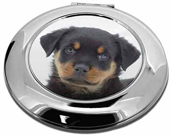 Rottweiler Puppies Make-Up Round Compact Mirror