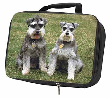 Schnauzer Dogs Black Insulated School Lunch Box/Picnic Bag