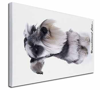 Schnauzer Dog-Love Canvas X-Large 30"x20" Wall Art Print