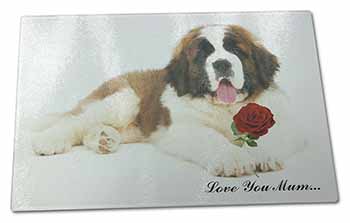 Large Glass Cutting Chopping Board St Bernard+Rose 