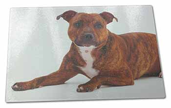 Large Glass Cutting Chopping Board Staffordshire Bull Terrier Dog