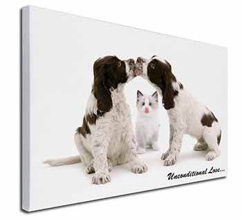 Cocker Spaniel and Kitten -Love Canvas X-Large 30"x20" Wall Art Print