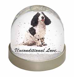 Cocker Spaniel With Love Snow Globe Photo Waterball