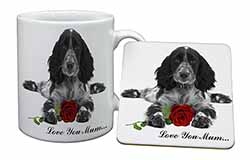 Cocker Spaniel+Rose 