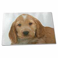 Large Glass Cutting Chopping Board Cocker Spaniel