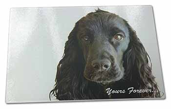 Large Glass Cutting Chopping Board Cocker Spaniel 