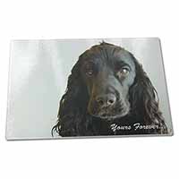 Large Glass Cutting Chopping Board Cocker Spaniel 