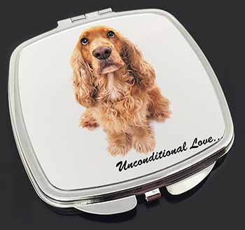 Gold Cocker Spaniel-With Love Make-Up Compact Mirror