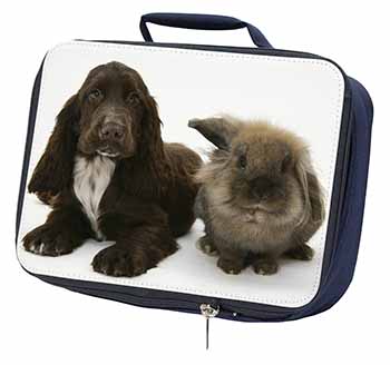 Cocker Spaniel Dog Navy Insulated School Lunch Box/Picnic Bag