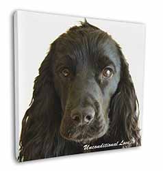 Cocker Spaniel-With Love Square Canvas 12"x12" Wall Art Picture Print