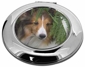 Shetland Sheepdog Make-Up Round Compact Mirror