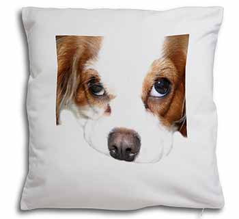 Cavalier King Charles Spaniel Soft White Velvet Feel Scatter Cushion