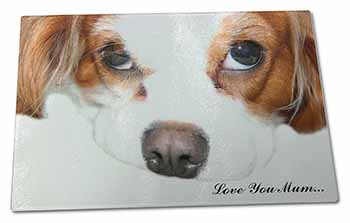 Large Glass Cutting Chopping Board King Charles Spaniel 