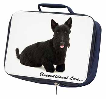 Scottish Terrier Dog-With Love Navy Insulated School Lunch Box/Picnic Bag